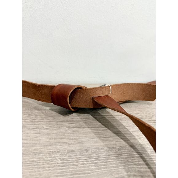 Forte Forte 100% Leather Wrap Waist Belt *No Buckle Brown One Size - Picture 4 of 5